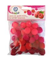 Pompony dekoracyjne 20mm - Malinowy chruśniak