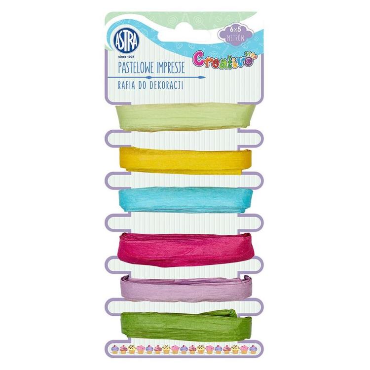 Rafia do dekoracji - pastelowe impresje ASTRA