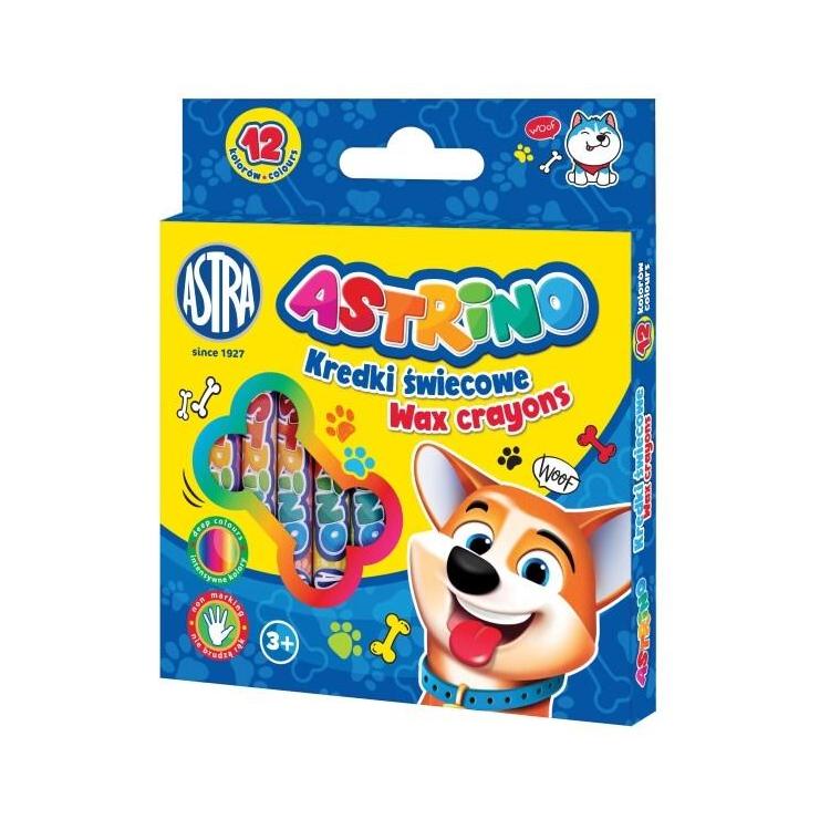 Kredki świecowe 12 kolorów Astrino ASTRA