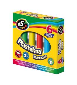 Plastelina 6 kolorów AS