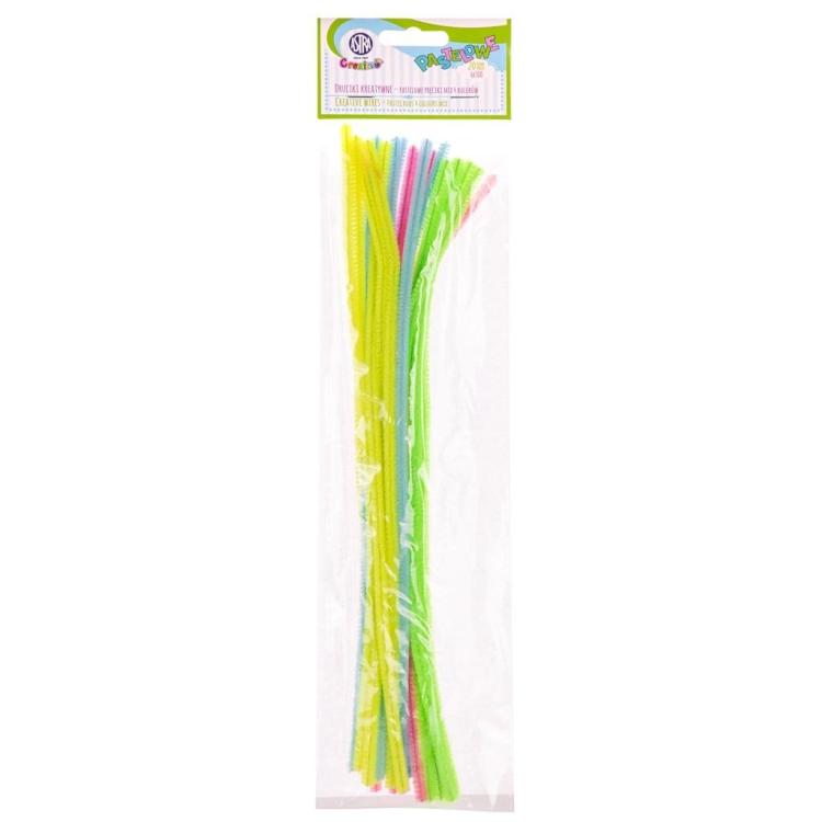 Druciki kreatywne 6x300mm pastelowe Creativo ASTRA