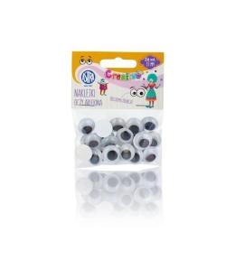 Oczy samoprzylepne 15 mm Oczy Arlekina ASTRA