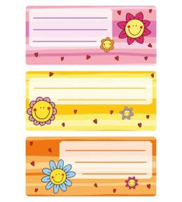 Naklejki szkolne - Słoneczko 9szt