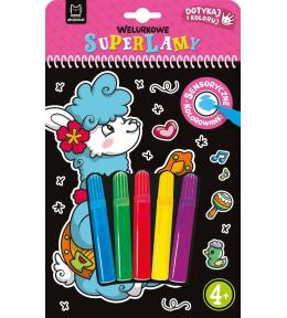 Welurkowe superlamy. Dotykaj i koloruj