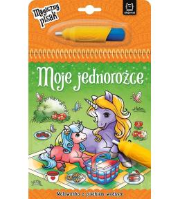 Moje jednorożce. Malowanka z pisakiem wodnym