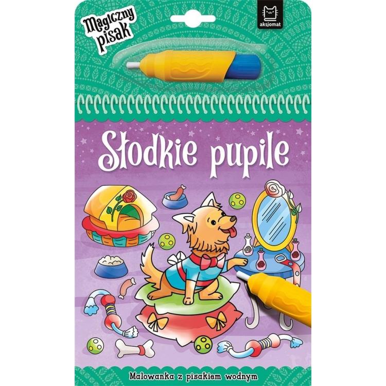 Słodkie pupile. Malowanka z pisakiem wodnym