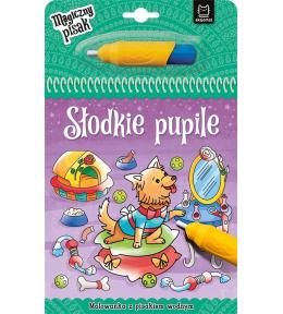 Słodkie pupile. Malowanka z pisakiem wodnym