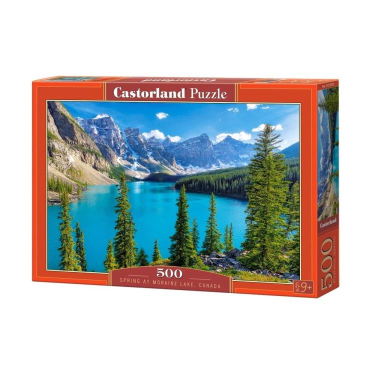 Puzzle 500 Spring at Moraine Lake, Canada CASTOR