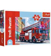 Puzzle 60 Wóz strażacki TREFL