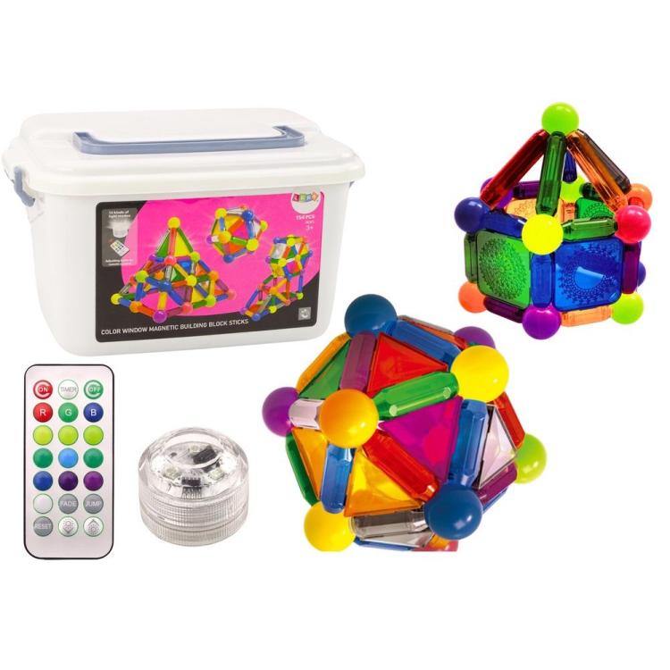 Klocki magnetyczne z podświetleniem 154el