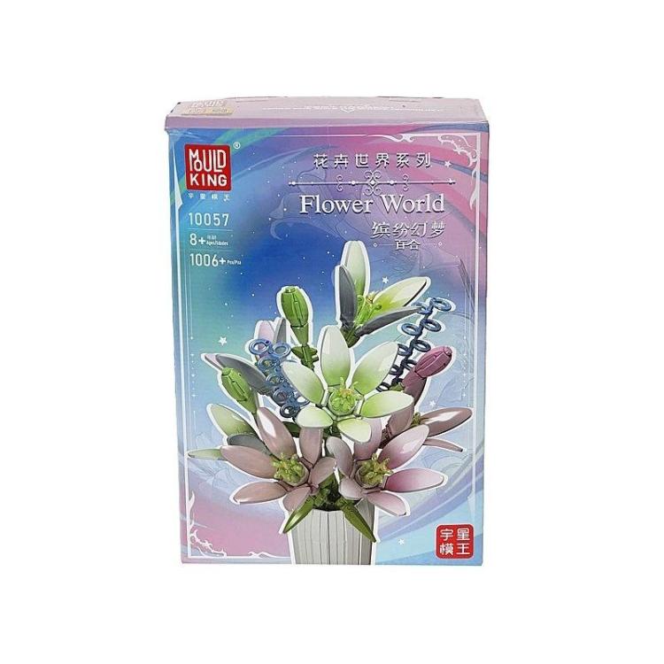 Klocki - kwiaty w wazonie