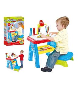 Stół edukacyjny z projektorem, krzesełko