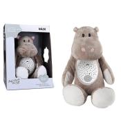 Hipopotam pluszowy z projektorem