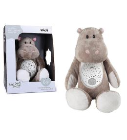 Hipopotam pluszowy z projektorem