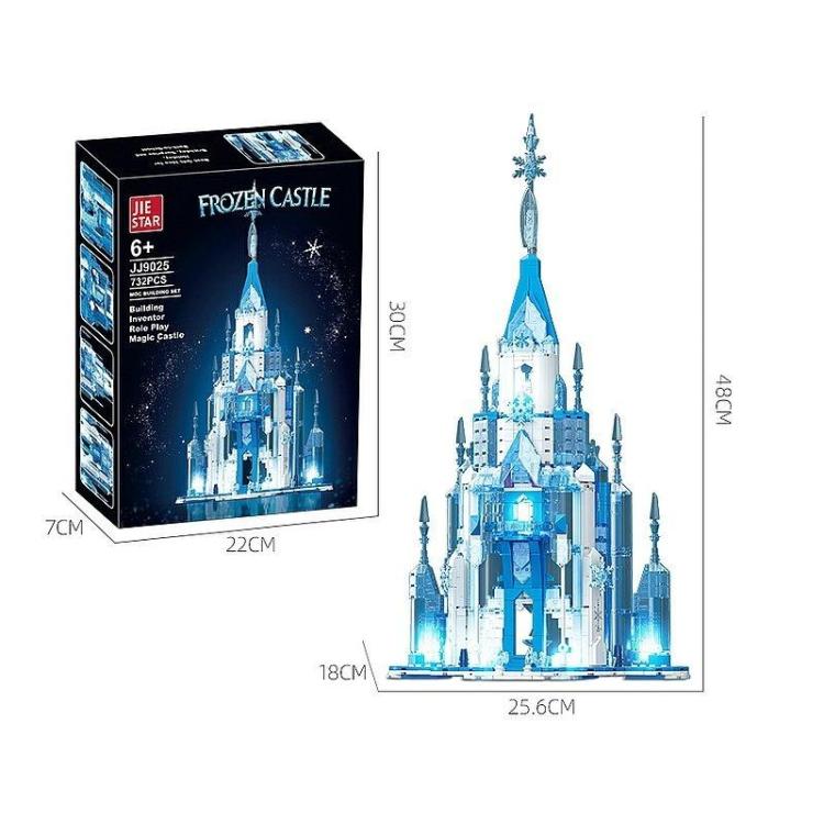 Klocki lodowy zamek ze światłem 732el