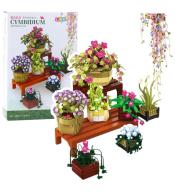 Klocki konstrukcyjne Kwiaty w doniczkach 1446el