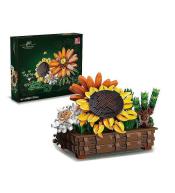 Klocki - słonecznik w koszu