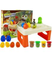 Ciastolina ze stołem i akcesoriami dinozaury