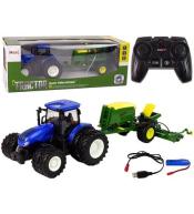 Traktor R/C z akcesoriami 1:24