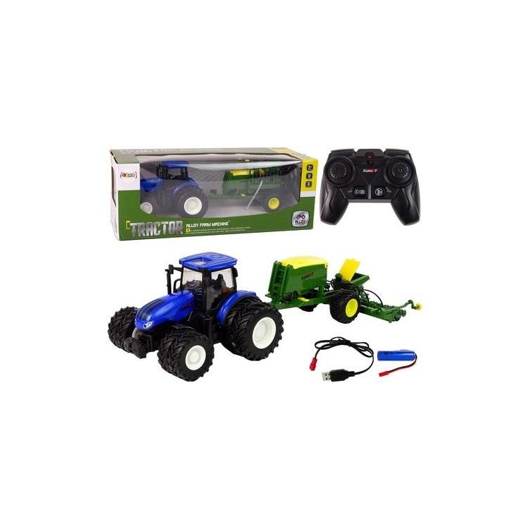 Traktor R/C z akcesoriami 1:24