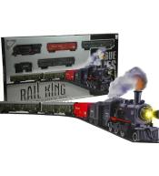 Duża kolejka - dym światło wagony 156cm