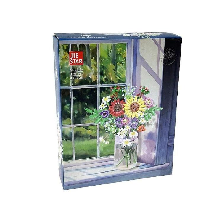 Klocki - bukiet kwiatów