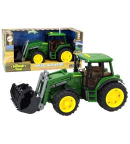Traktor z koparką światła dźwięk zielony