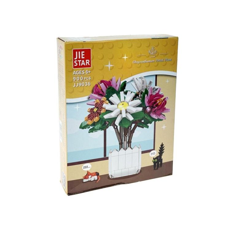 Klocki kwiaty - Chryzantema 900el