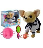 Interaktywny piesek na smyczy + akcesoria