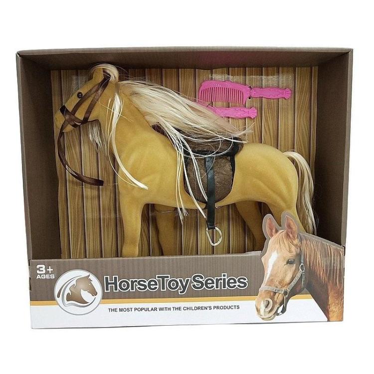 Koń flokowany z grzywą do czesania