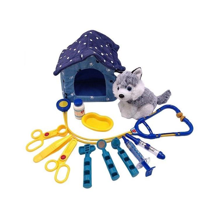 Piesek z zestawem lekarskim