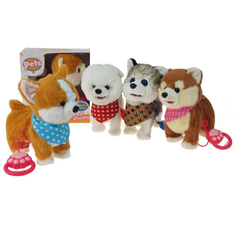 Piesek pluszowy na baterie MIX