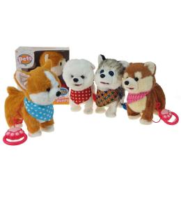 Piesek pluszowy na baterie MIX