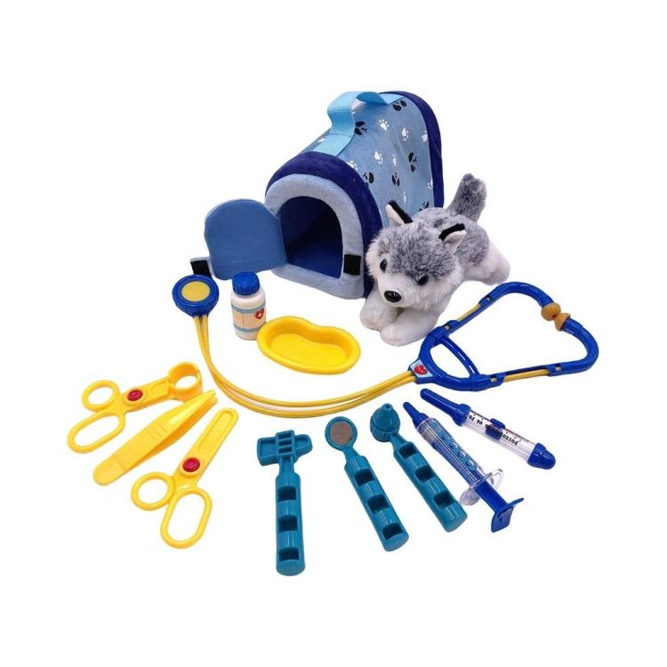 Pies z zestawem lekarskim