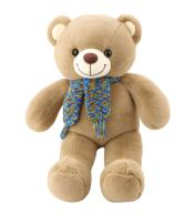 Miś pluszowy z wełnanym szalikiem 55cm