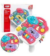 Stolik edukacyjny muzyczny sensoryczny różowy