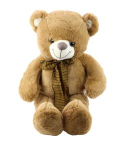 Miś pluszowy z brązową kokardą 60cm