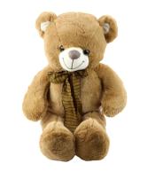 Miś pluszowy z brązową kokardą 60cm