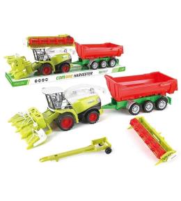 Kombajn z maszyną rolniczą napęd na koło