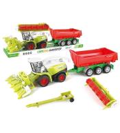 Kombajn z maszyną rolniczą napęd na koło