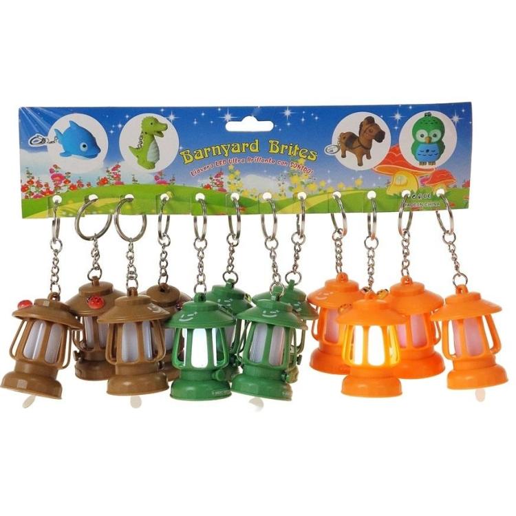 Brelok lampka ze światłem MIX (12szt)