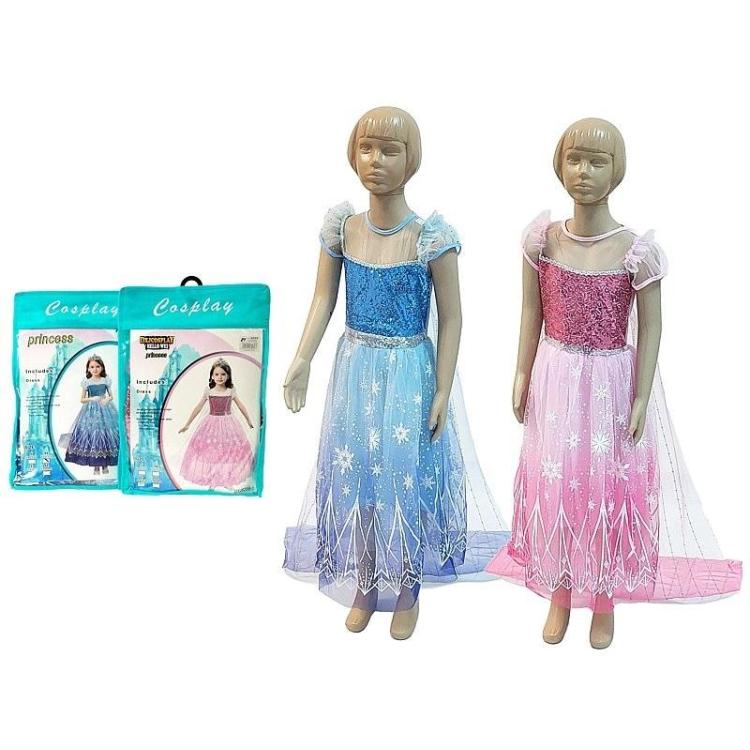 Strój karnawałowy królewna rozm. 100-110cm MIX