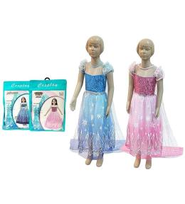 Strój karnawałowy królewna rozm. 100-110cm MIX