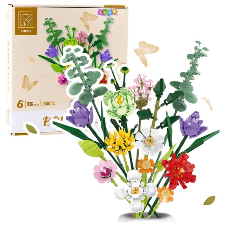 Klocki konstrukcyjne Bukiet kwiatów 836el
