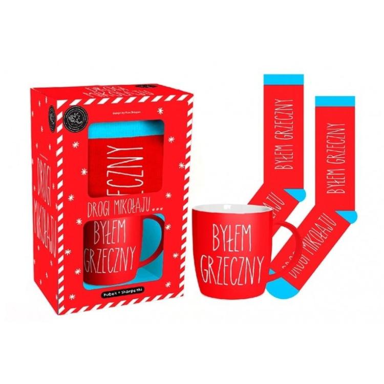 Zestaw kubek + skarpety BN-Byłem grzeczny