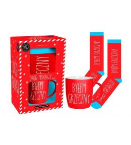 Zestaw kubek + skarpety BN-Byłem grzeczny