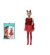 Strój karnawałowy diablica rozm. 100-110cm