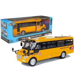 Autobus szkolny metalowy z napędem frykcyjnym