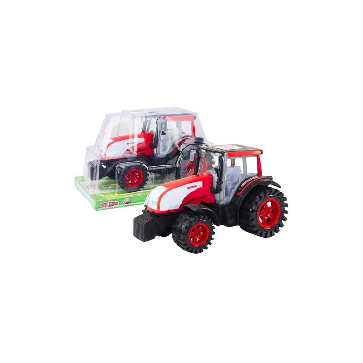 Traktor z napędem czerwony