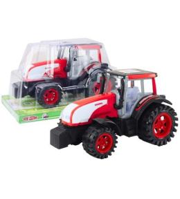 Traktor z napędem czerwony